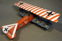 ACE035R Fokker DVII Udet, Red and White Top Wing